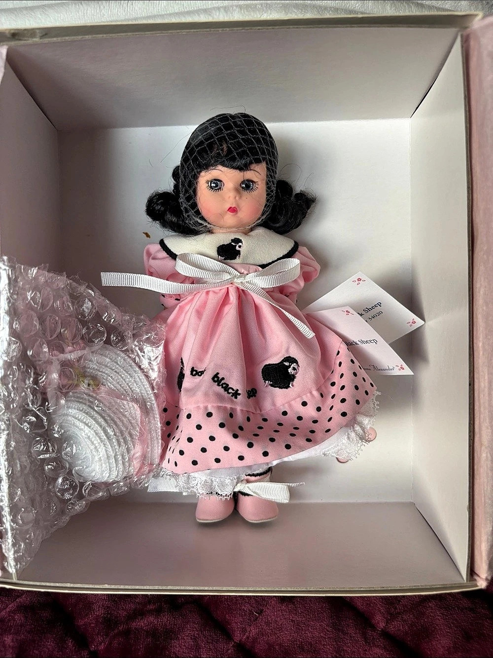 Madame Alexander Baa Black Sheep Doll Pink & Black